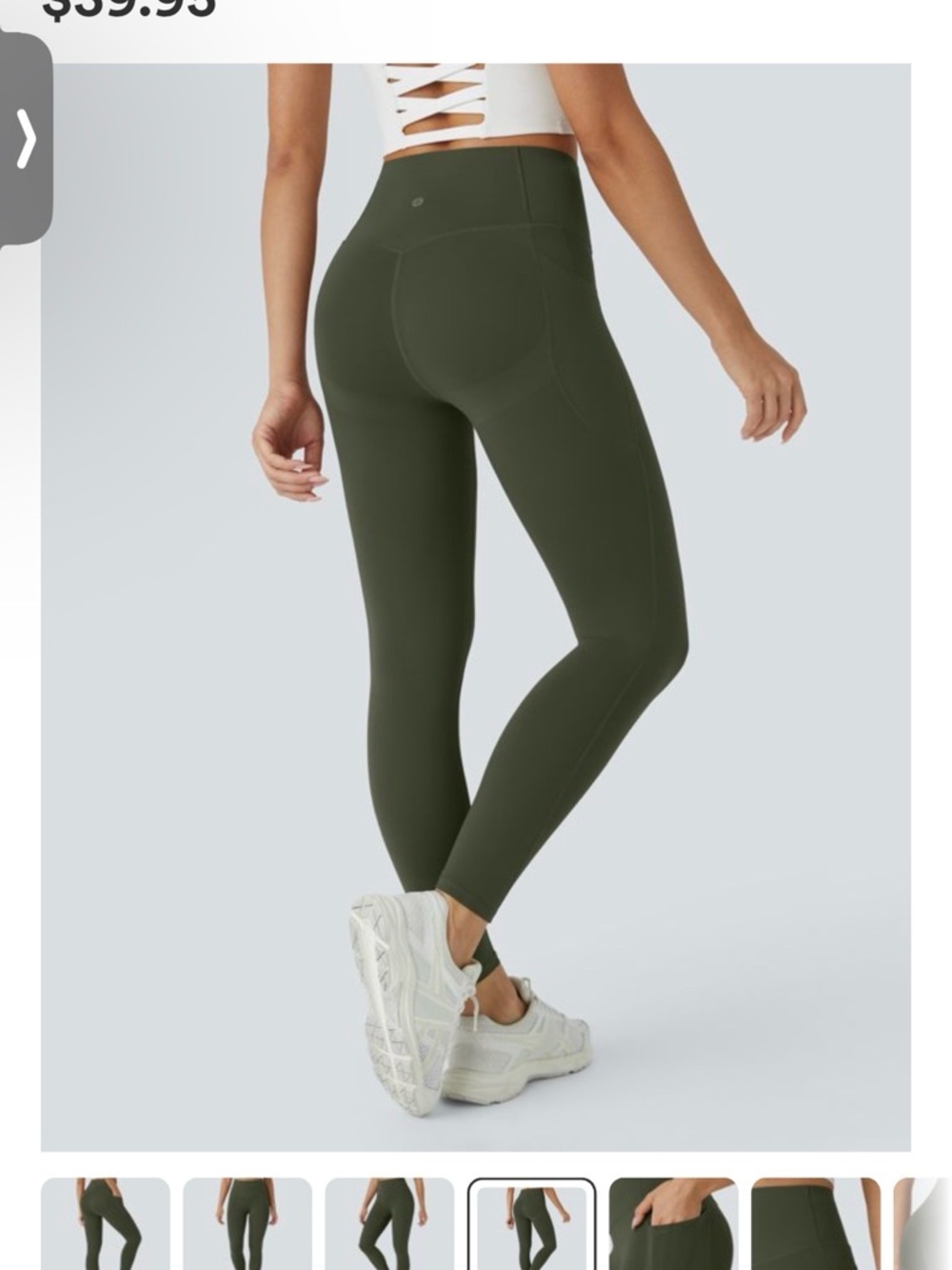 Halara Ultra Sculpt High-Waist Leggings Deep Woodland Green